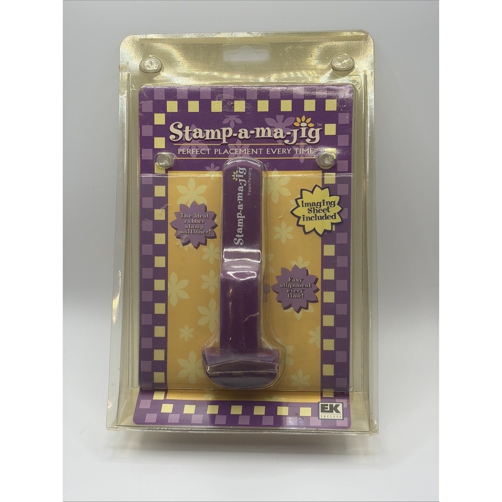 Stamp A Ma Jig Stamp Positioner Ek Success Purple New in Package Paper Art Craft